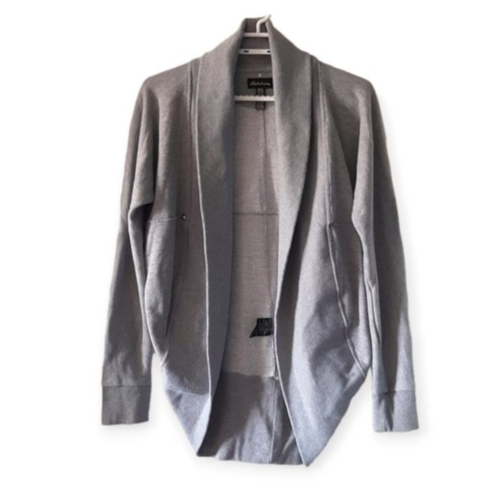 Seductions Grey Long Sleeve Open Front Women's Cardigan | Size M